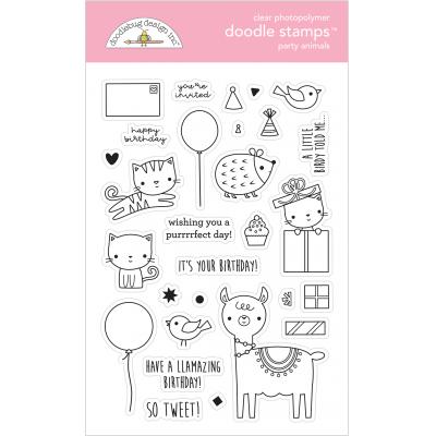Hey Cupcake Clear Stamps- Party Animals